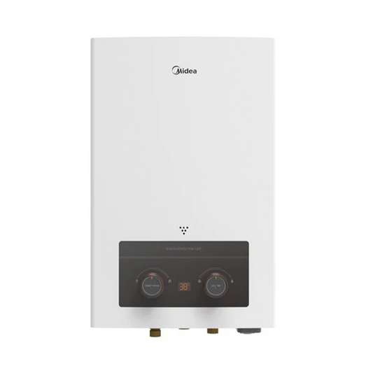 Midea Gas Water Heater, 6 Liters, White- 6DHSL