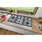Gorenje Built-In Hob, 90 cm, 5 Gas Burners, Silver - GW951X