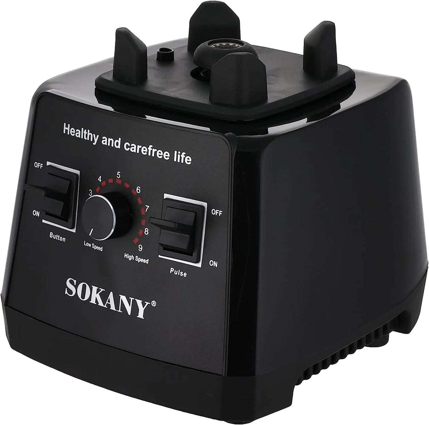 Sokany Countertop Blender, 5000 Watt, 2.5 Liters, Black - SK-666