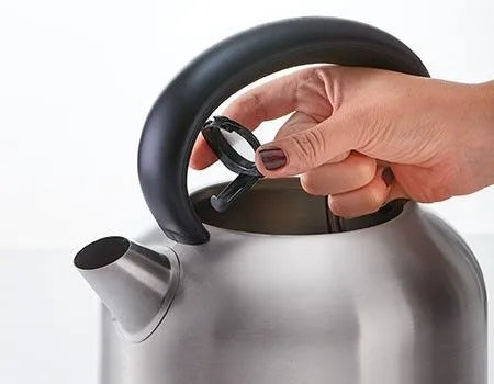 Mienta Electric Kettle, 2200 Watt, 1.7 Liter, Stainless Steel - EK201020A