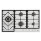 Purity Built In Heavy Duty Gas Hob, 90 cm, 5 Burners, Silver - HPT908S