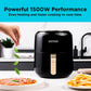 Black+Decker Aerofry Digital Air Fryer, 4.5 Liter, 1500 Watt, Black - AF4510