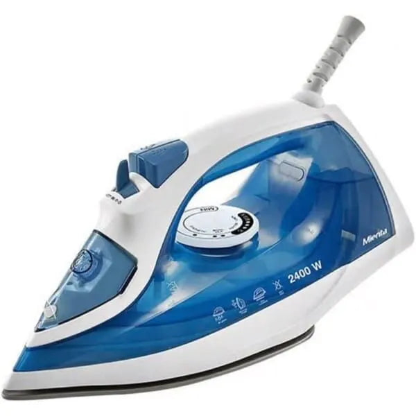 Mienta Steam Iron, 2400 Watts, Blue and White - SI181109A