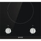 Gorenje Glass Ceramic Electric Hob, 30 cm, 2 Plates, Black - EC321BCSC
