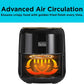 Black+Decker Aerofry Digital Air Fryer, 4.5 Liter, 1500 Watt, Black - AF4510