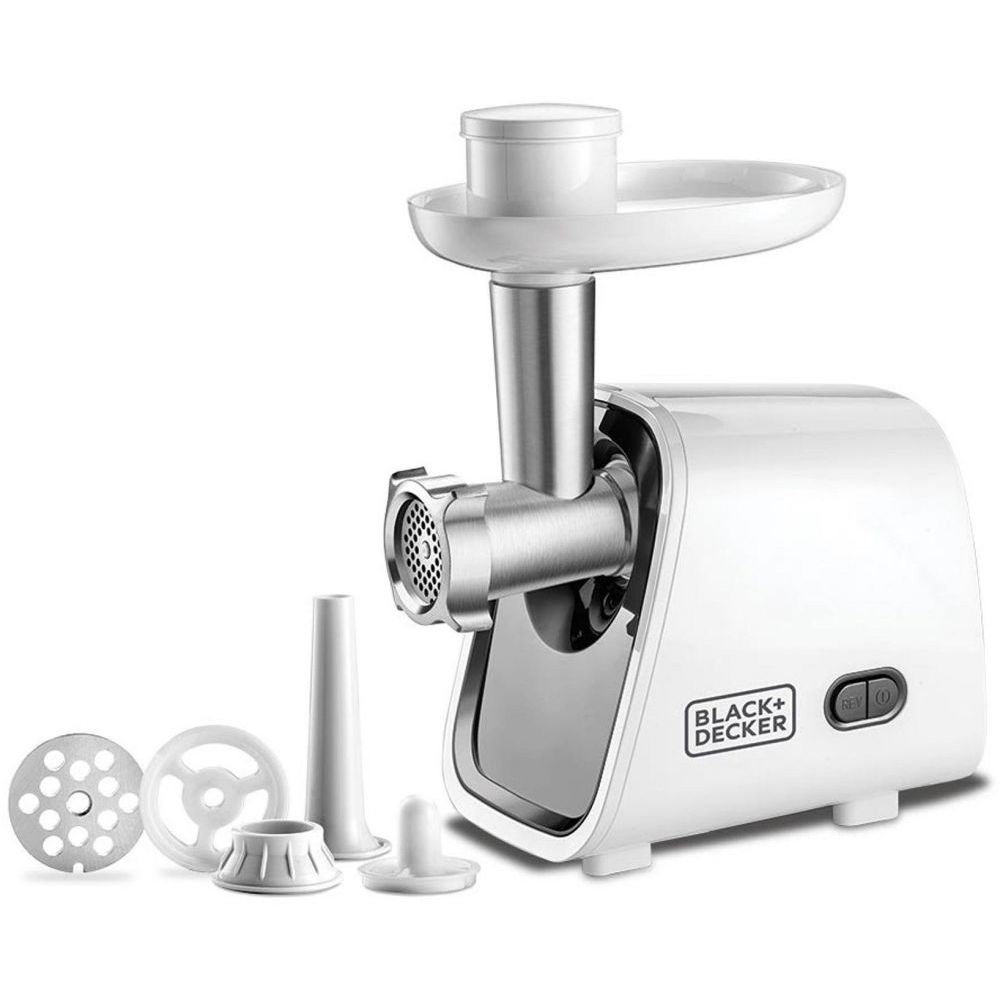 Black+Decker Meat Mincer, 1500 Watt, White - FM1500
