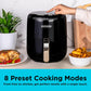 Black+Decker Aerofry Digital Air Fryer, 4.5 Liter, 1500 Watt, Black - AF4510