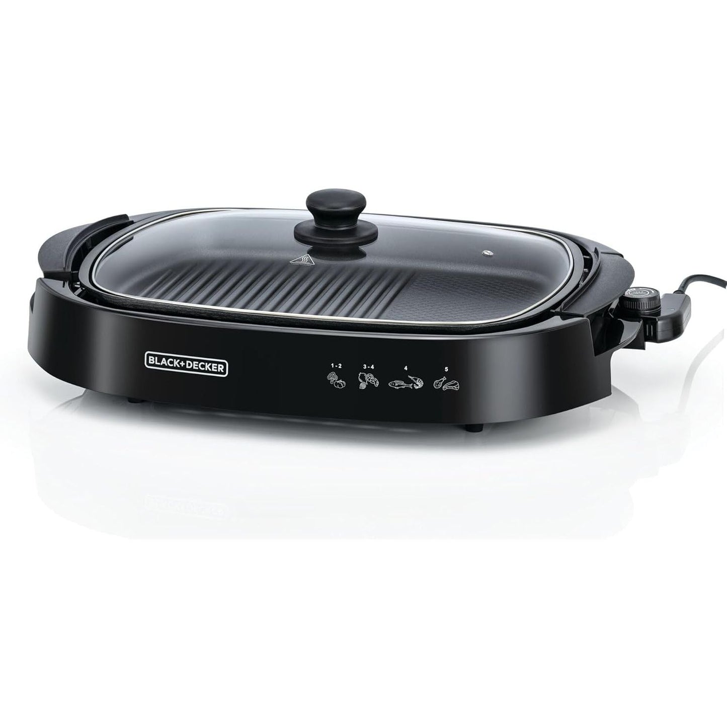 Black+Decker Electric Grill, 1500 Watt, Black - ‎GH1500