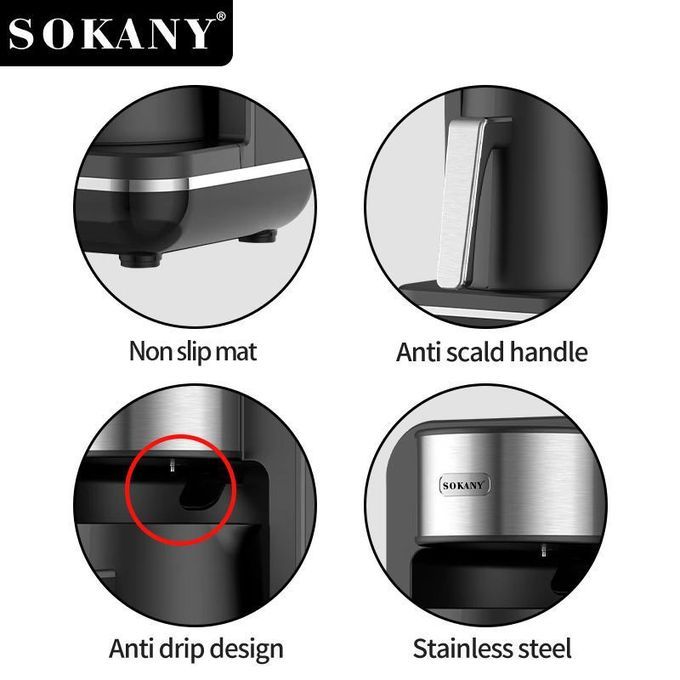 Sokany Turkish Coffee Machine, 550 Watt, 250ml, Black - SK-0137