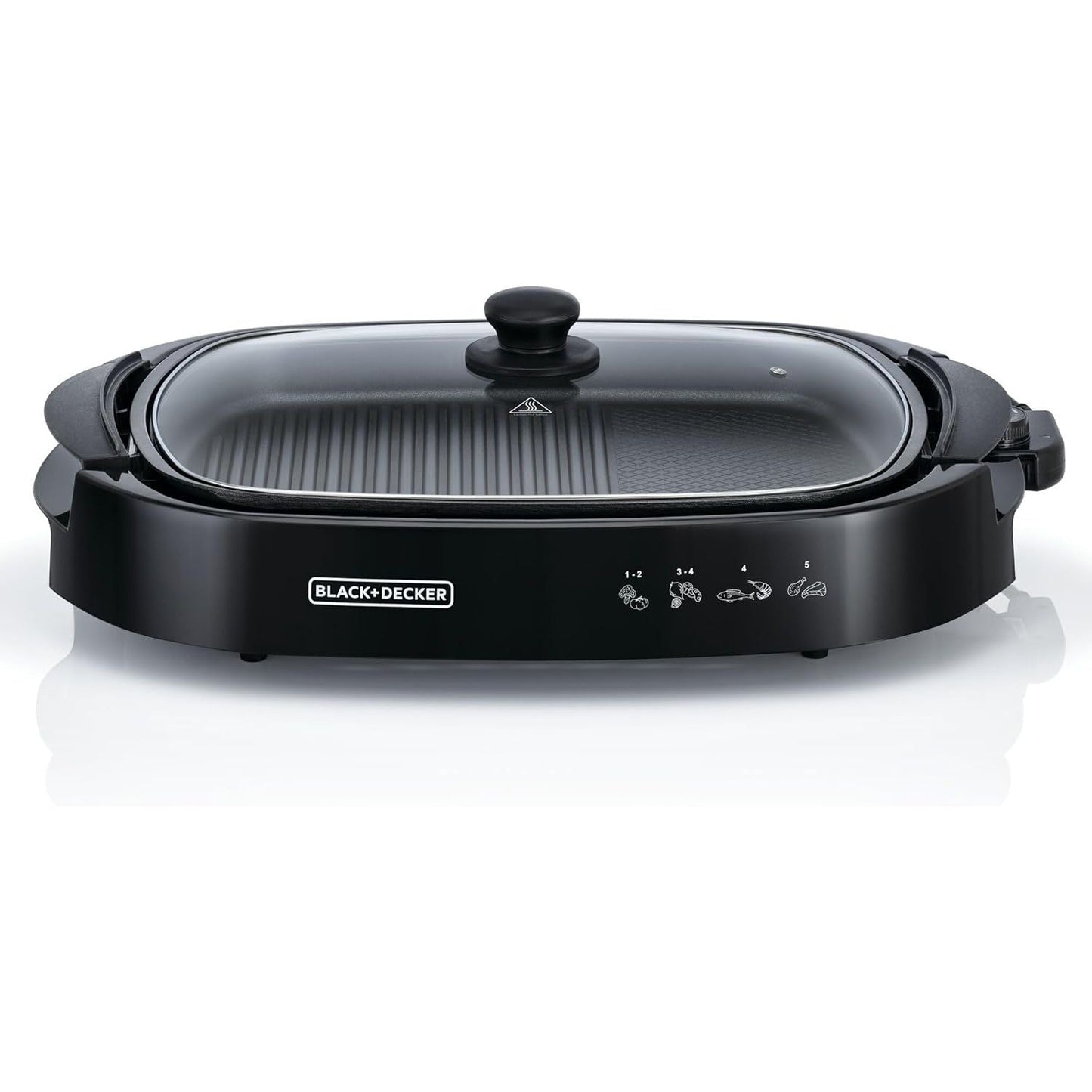 Black+Decker Electric Grill, 1500 Watt, Black - ‎GH1500