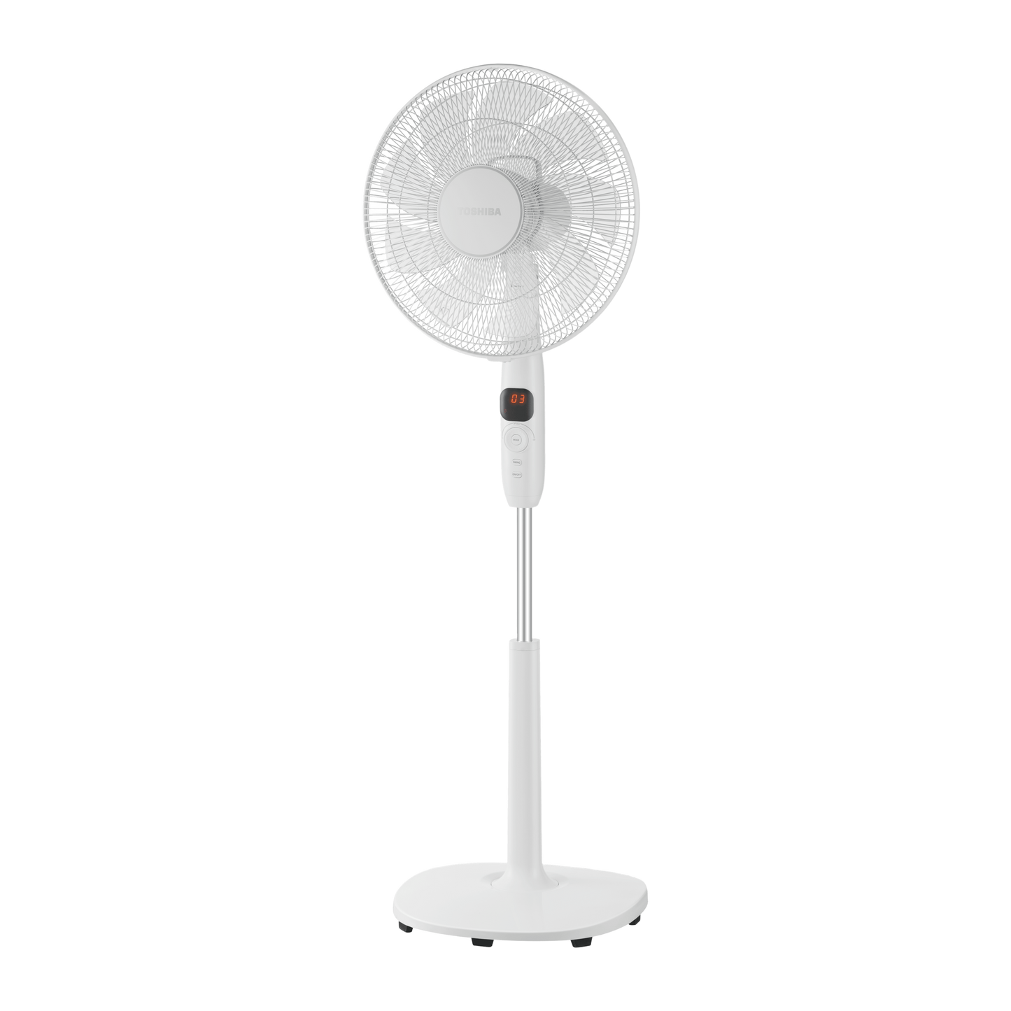 Toshiba Digital Stand Fan With Remote Control, 16 Inch, White - F-DSD70EG(W)