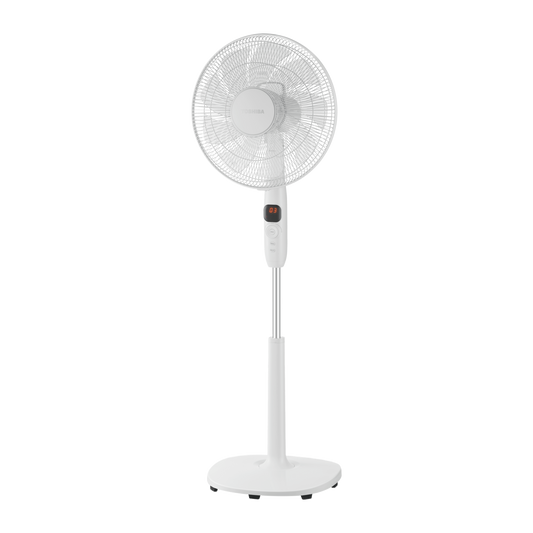 Toshiba Digital Stand Fan With Remote Control, 16 Inch, White - F-DSD70EG(W)