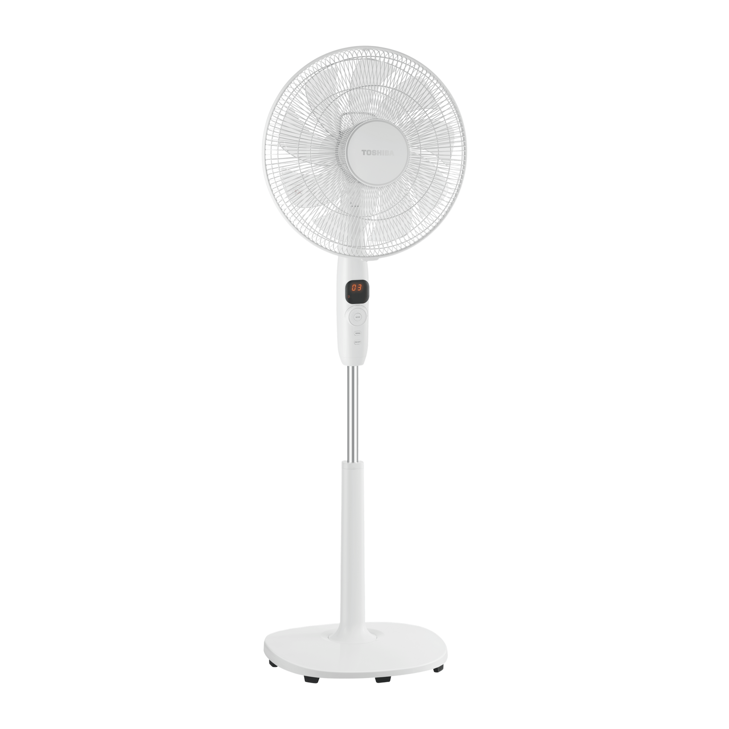 Toshiba Digital Stand Fan With Remote Control, 16 Inch, White - F-DSD70EG(W)