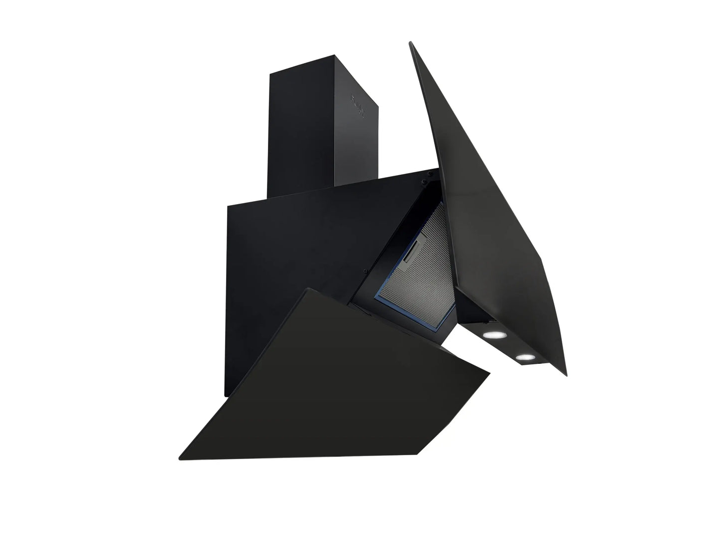 Purity Built-In Decorative Hood, 60 CM, 1000m3/h, Black - Auto Smart BL
