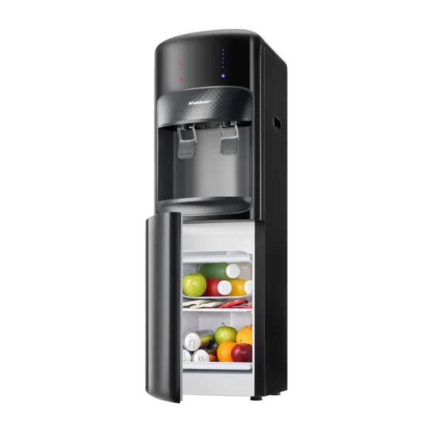 Koldair Hot & Cold Water Dispenser With Refrigerator, 2 Taps, Black - KWD-AF