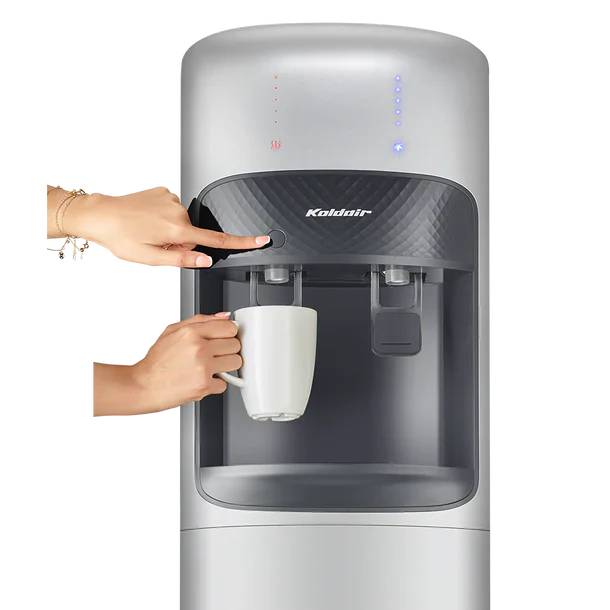 Koldair Hot And Cold Water Dispenser, 2 Tabs, Silver - KWD A 2.1