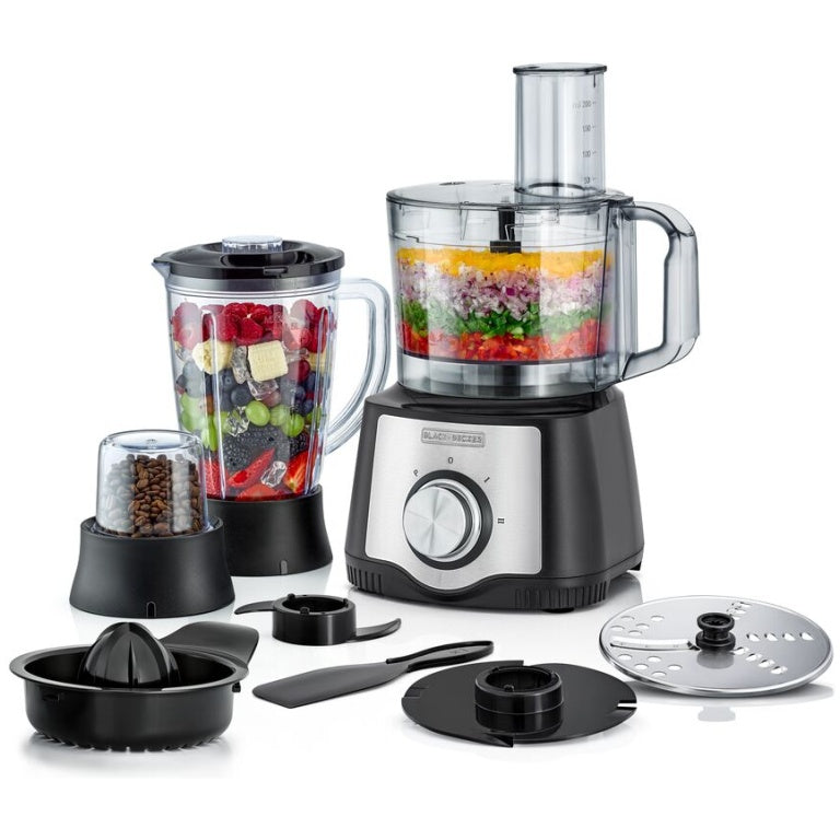 Black+Decker 6 in 1 29 Functions Food Processor, 750W - FX650
