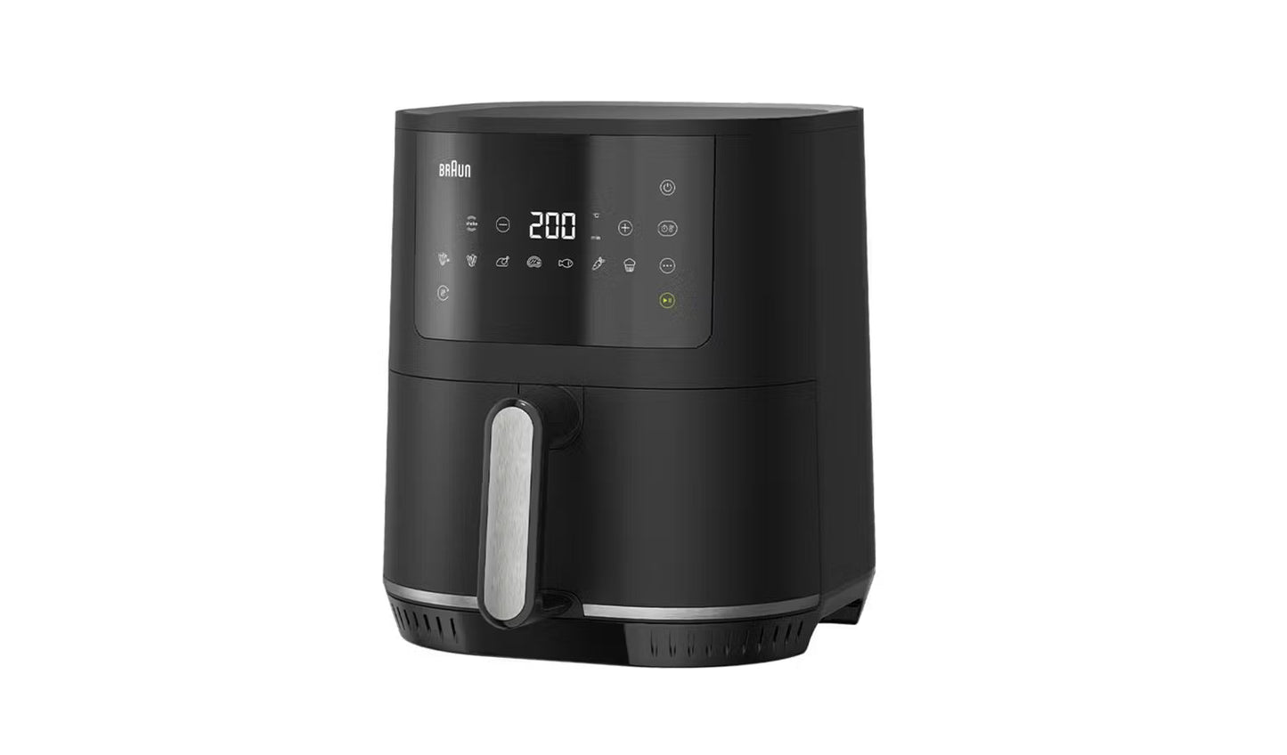 Braun MultiFry 3 Air Fryer, 1500 Watt, 4.3 Liters, Matt Black - HF 3030