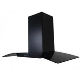 Purity T- Shape Wall Mounted Cooker Hood, 90 cm, 750 m3/h, Black - CAPPE BL | 90 cm