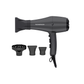Rush Brush D3 K Hair Dryer with Attachments, 3000 Watt - Black