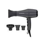 Rush Brush D3 K Hair Dryer with Attachments, 3000 Watt - Black