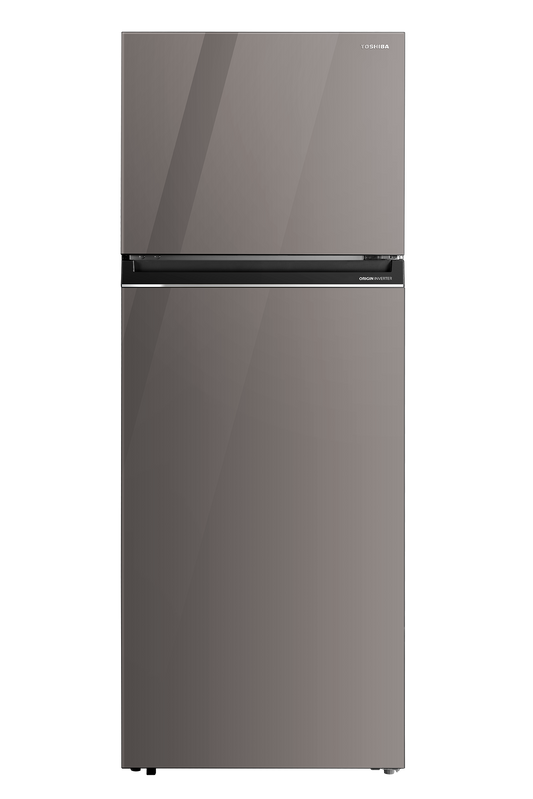 Toshiba No Frost Refrigerator With Inverter Technology, 450 Liters, Dark Silver - GR-RT624WE-PGN(72)