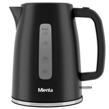 Mienta Electric Cordless Kettle, 1.7 Liters, 2200W, Black - EK201737A