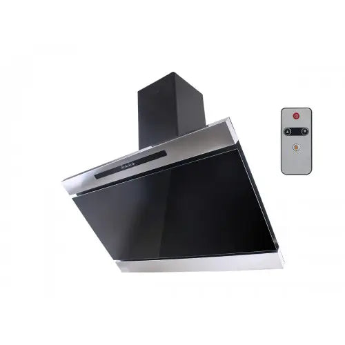 Purity Built-In Decorative Hood, 90 CM, 1000m3/h, Black - GLASSO