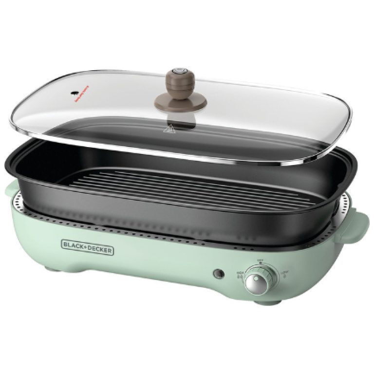 Black+Decker Electric Grill, 1400 Watt, Green - ‎GH1400