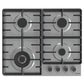 Gorenje Built-In Gas Hob, 60 cm, 4 Burners, Silver - GW642ABX