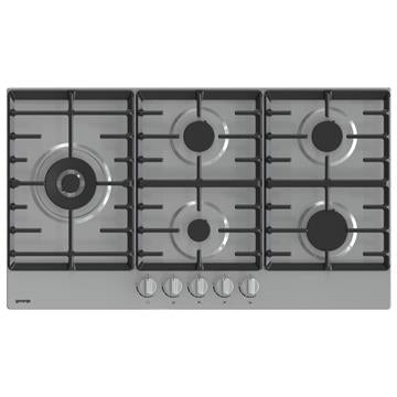 Gorenje Built-In Hob, 90 cm, 5 Gas Burners, Silver - GW9C51X