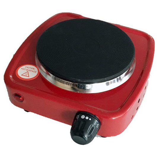 City Electric Single Hot Plate, 500 Watt, Red- HMA-1009