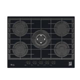Purity Built In Heavy Duty Grids Gas Hob, 70 cm, 5 Burners, Black - HPT713G