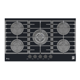 Purity Built In Heavy Duty Gas Hob, 90 cm, 5 Burners, Black - HPT906G