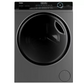 Haier Front Washing Machine with direct motion inverter, Super Drum, 8KG, 1400 RPM, Silver- HW80-B14959S6TU1