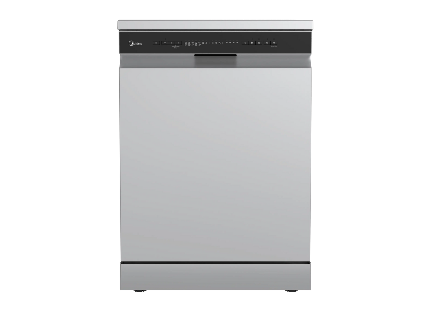 Midea Digital Dishwasher, 13 Place Settings, 6 Programs, Silver - MDWPF1333C(S)-W-EG