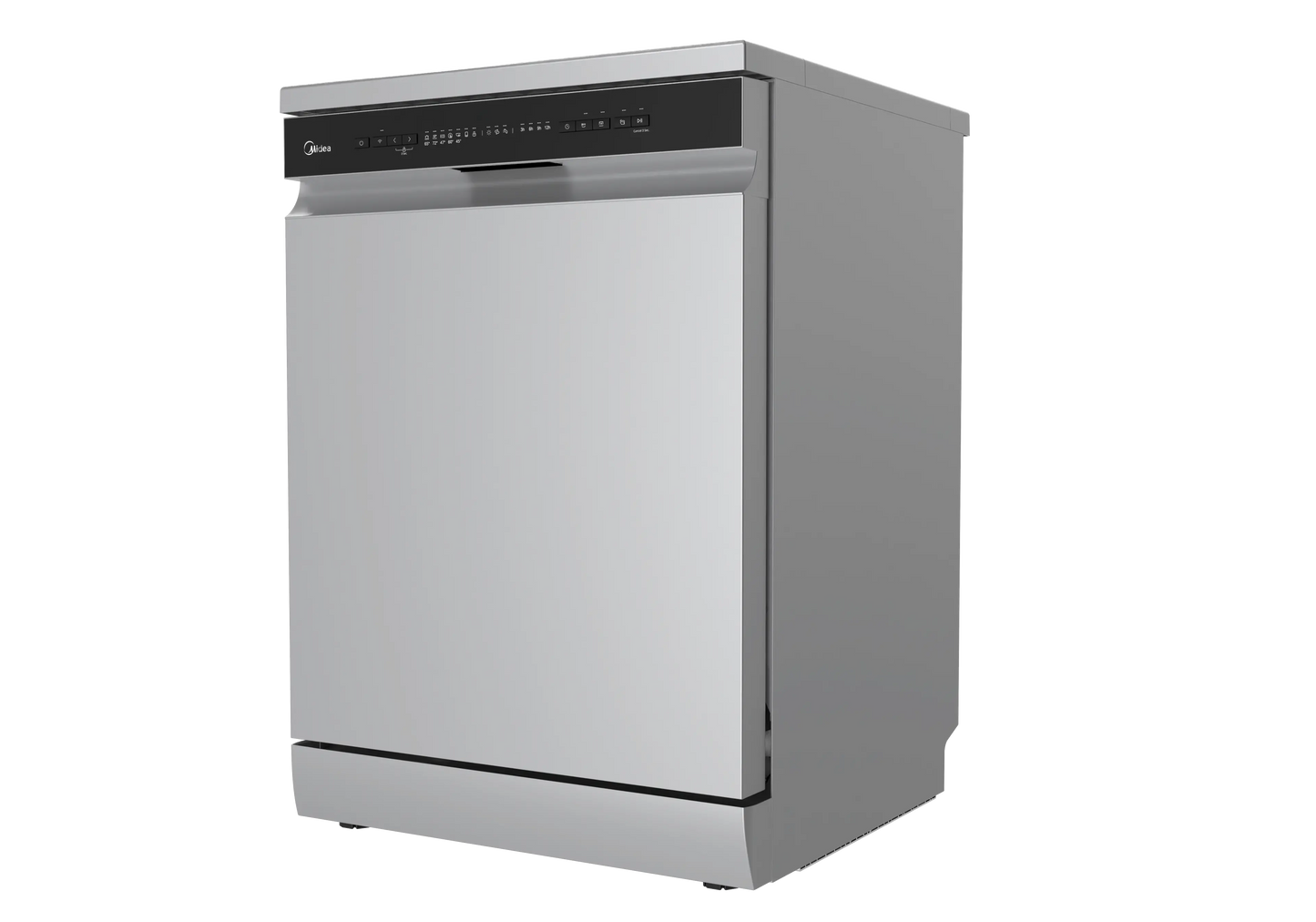 Midea Digital Dishwasher, 13 Place Settings, 6 Programs, Silver - MDWPF1333C(S)-W-EG
