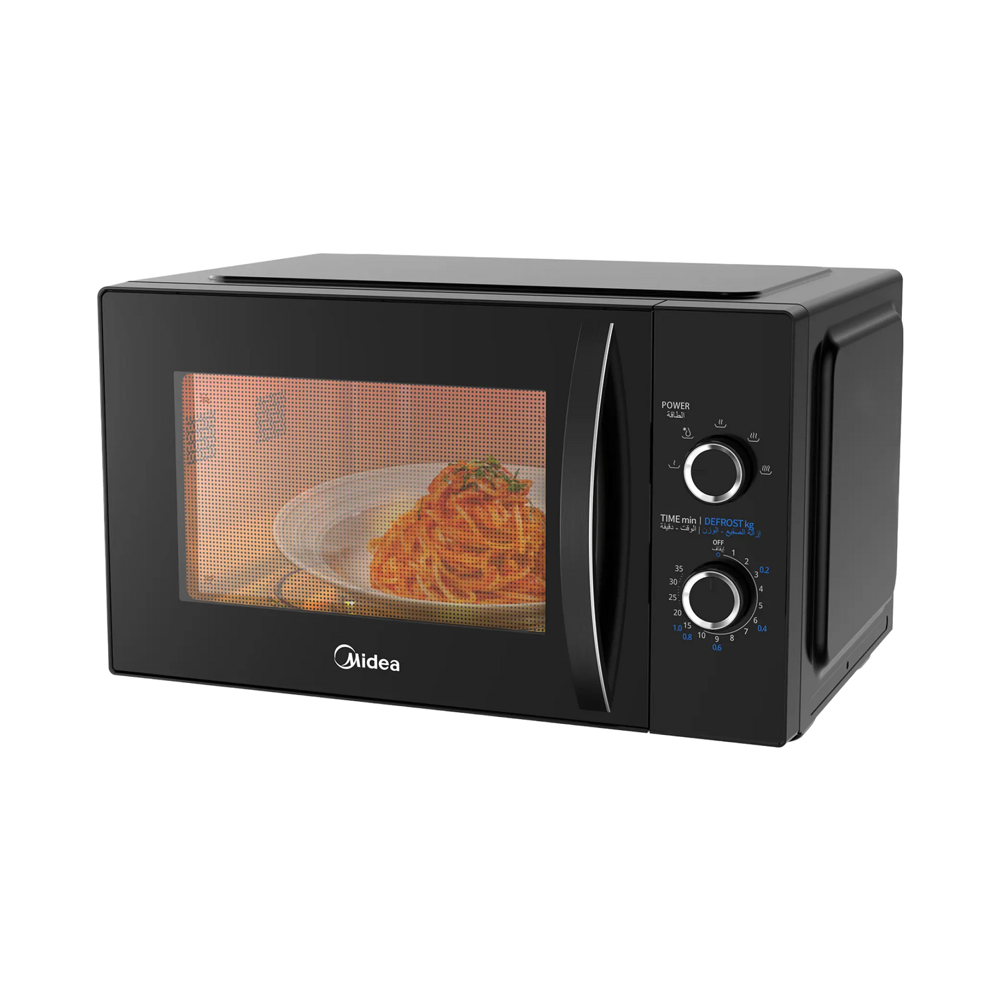 Midea Mechanical Solo Microwave, 25 Liters, Black - MM8P022VV