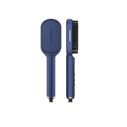 Rush Brush Hair Straightening Brush, Navy Blue - S3 Infra