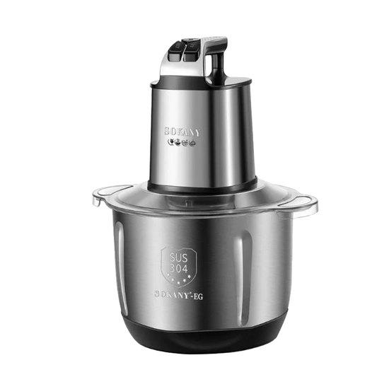 Sokany Stainless Steel Electric Chopper, 1000 Watt, 5.5 Liters - SK-7077N
