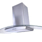 Purity T- Shape Wall Mounted Cooker Hood, 90 cm, 750 m3/h, Silver - CAPPE INOX | 90 cm