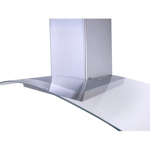 Purity T- Shape Wall Mounted Cooker Hood, 90 cm, 750 m3/h, Silver - CAPPE INOX | 90 cm