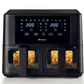 Ariete Digital Air Fryer, 9 Liters , 2400W, Black & Silver - AR-4631