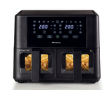 Ariete Digital Air Fryer, 9 Liters , 2400W, Black & Silver - AR-4631