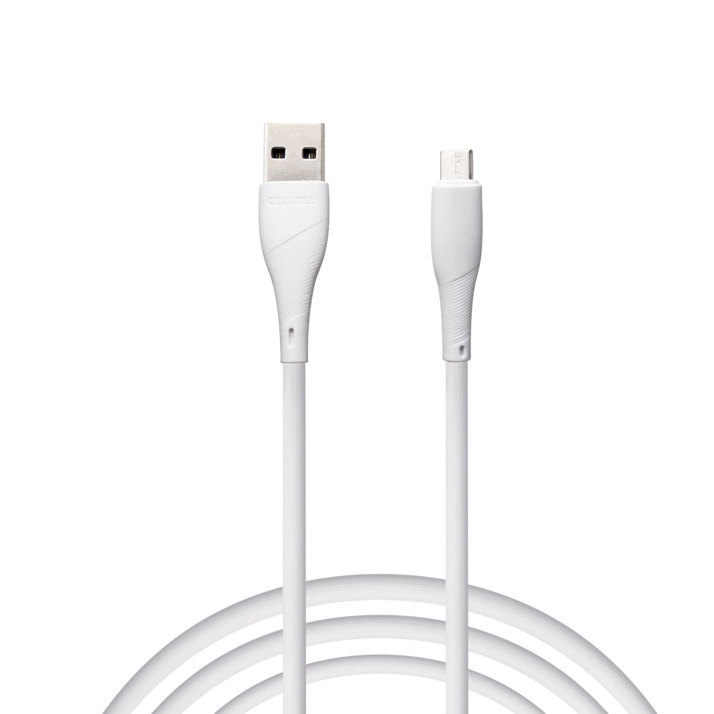 Cell Tel PVC Quick Android Cable, 2.4A, White - CT-60C