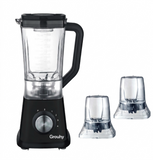 Grouhy Blender With Two Grinders, 800 Watt, 1.8 Liters, Black - GBL800WUT