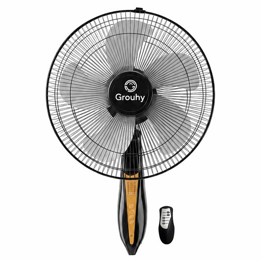 Grouhy UW-18026R Wall Fan 18 Inch With Remote Control - Multi Color