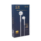 Cell Tel Stereo Earphone, White - CT-05