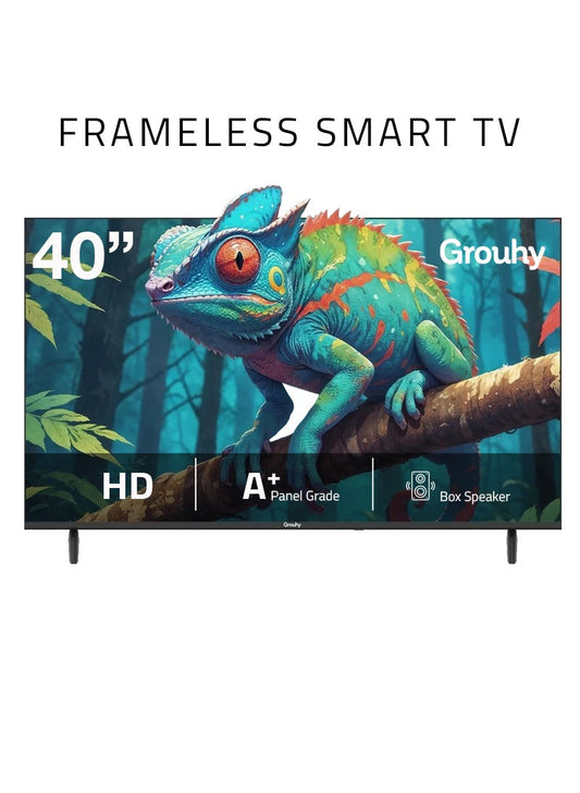 Grouhy 40 Inch HD Smart LED TV Frameless - GLD40SAWORV2
