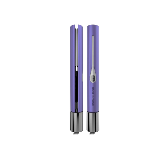 Rush Brush Hair Straightener, Purple - X2 Infra Revolver